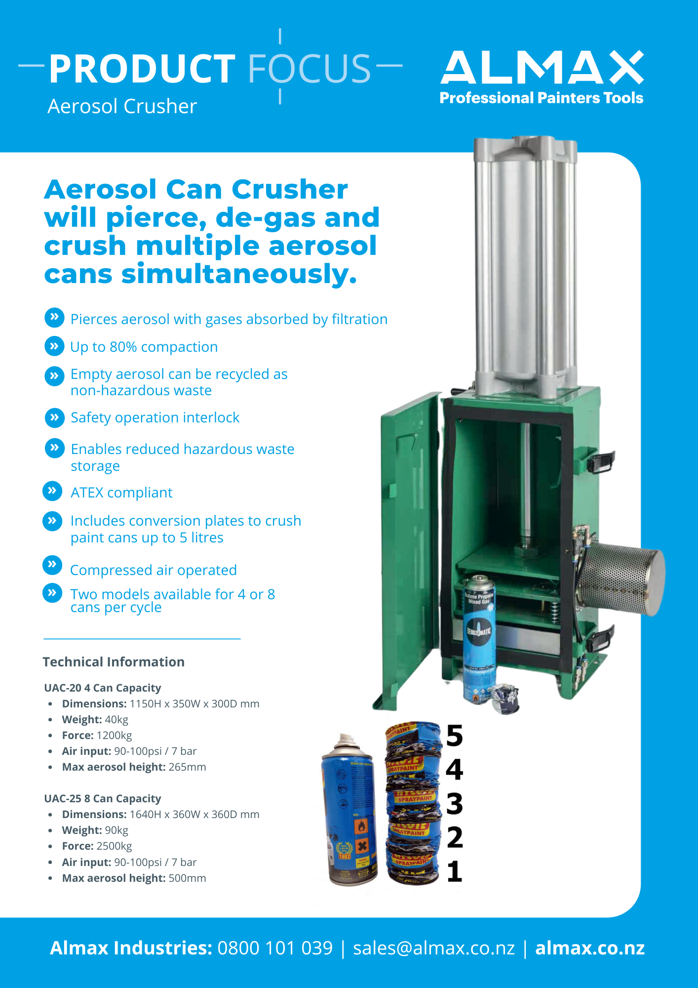 Aerosol Can Crushers